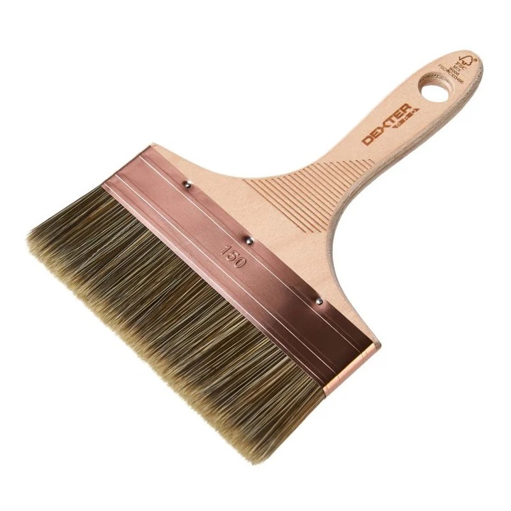 Pensula plata Dexter Pro, pentru lazura, latime 150 mm, maner lemn