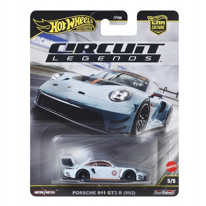 Miniatură de Mașină, Hot Wheels, Porsche 911 GT3 R (992), 1:64