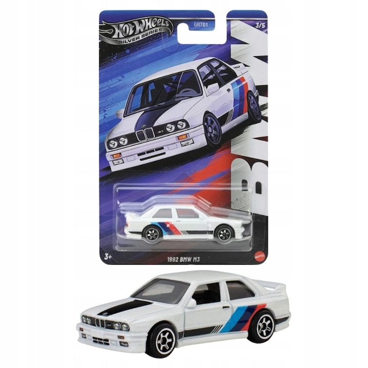 Миниатюрна кола, Hot Wheels, BMW M3 CS, Метална конструкция, Многоцветна, 10.5x7x3 см, Комплект 1 x Кола