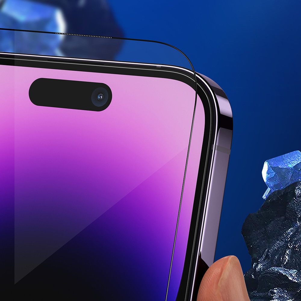 Folie Protectie Telefon Blueo, TPU, Negru, iPhone 15 Pro Max