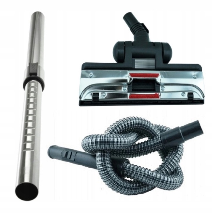 Set accesorii aspirator AJS, tub cu maner 2m, perie cu roti 28cm