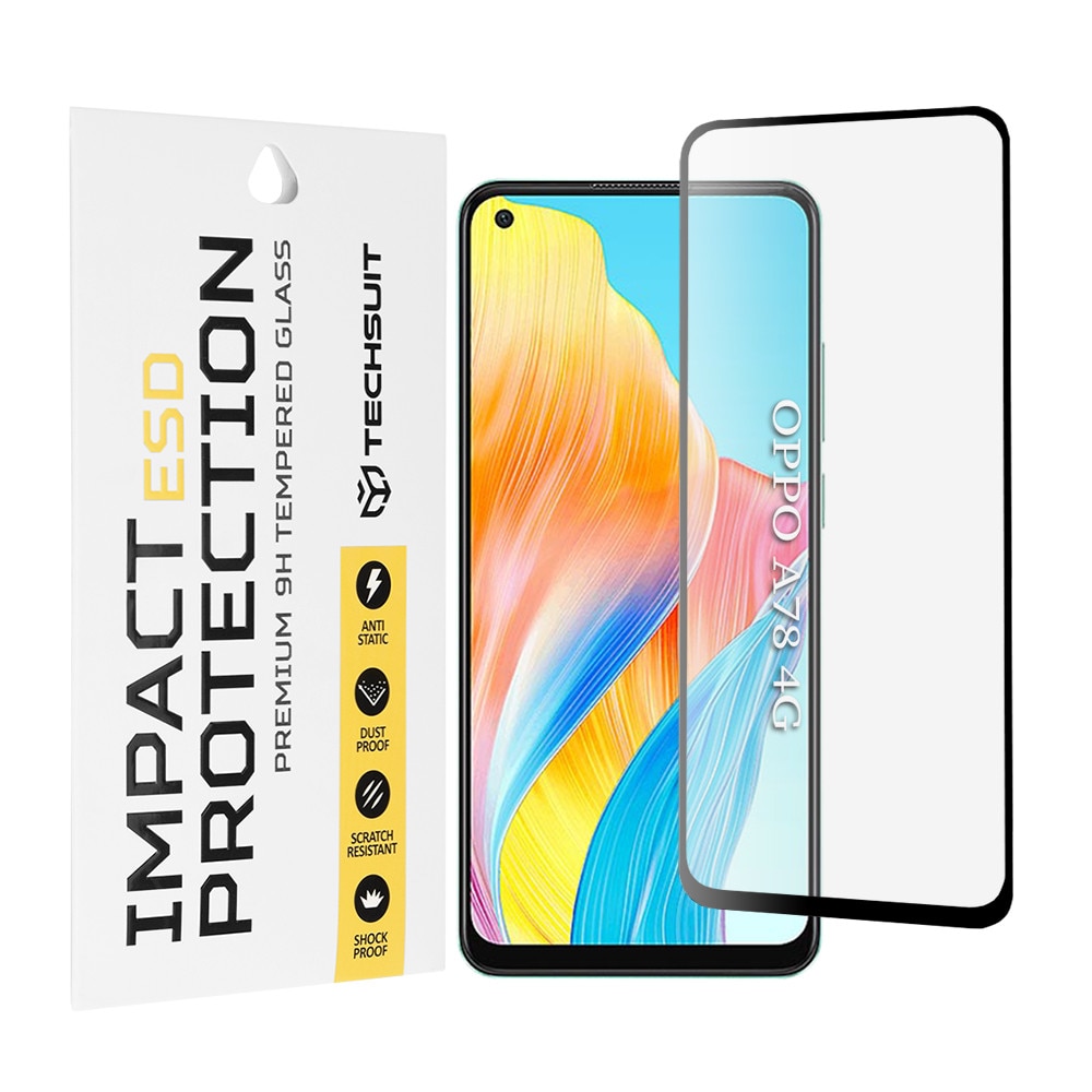 Folie pentru Oppo A78 4G - Techsuit ESD Glass - Black