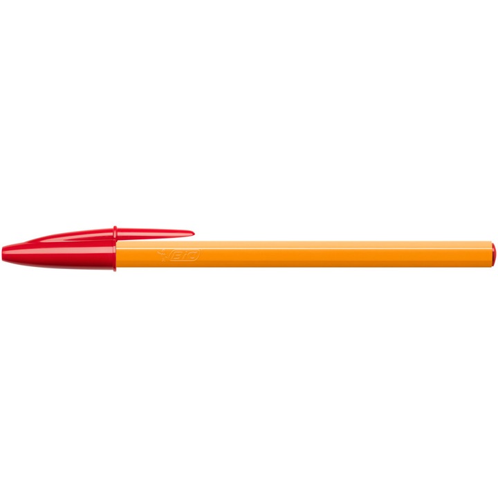 Химикалка без механизъм Bic Orange 0.8 мм, червен