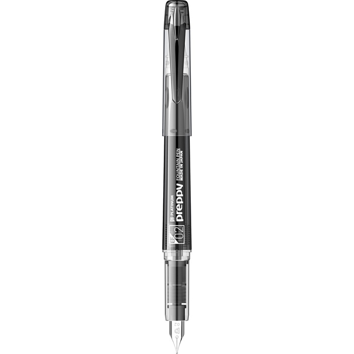 Stilou Platinum Preppy Black, penita 0.2 EF