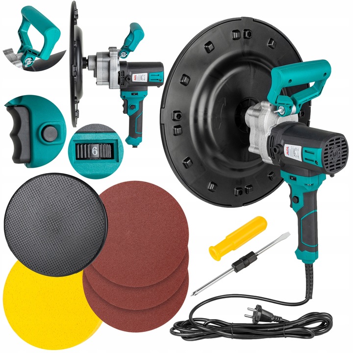 AL-FA ALWSW23-1 elektromos csiszoló, 2300W, 375mm, tartozékkészlettel