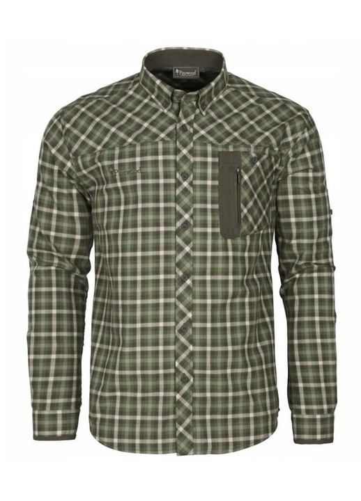 Pinewood férfi ing, zöld/fehér, pamut, M INTL