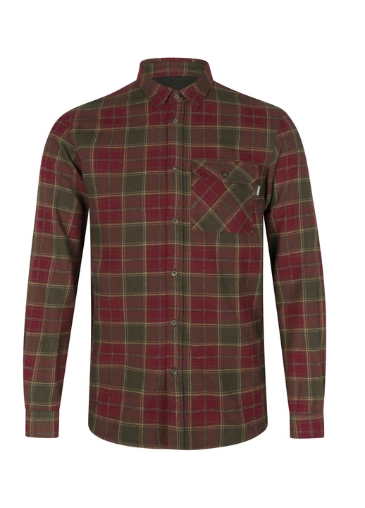 Férfi ing, Seeland, Glen Red Forest Check, flanel, piros