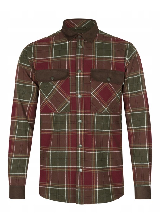 Férfi ing Seeland Banf, piros kockás, pamut