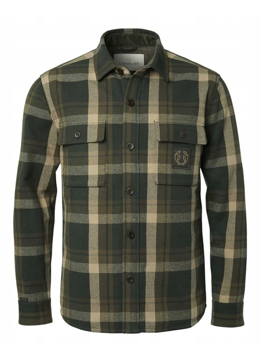 Férfi ing, Chevalier, pamut, zöld, Zöld, M