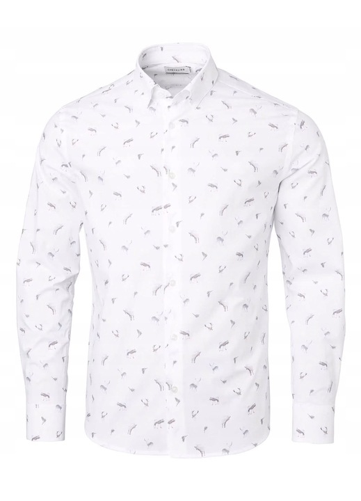 Chevalier Danson férfi ing, az Erdő Királya modell, fehér, S INTL