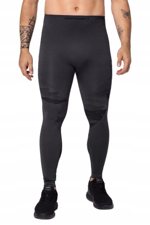 Colanti sportivi Spaio, model TACTICAL, camuflaj, respirabili, gri nisip, material usor
