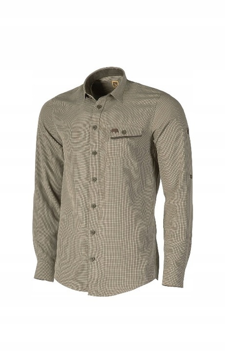 Camasa barbati Tagart Boar, kaki, Tencel, protectie UV, maneci lungi, doua buzunare