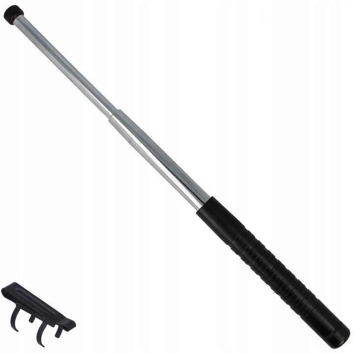 Baton telescopic compact ESP 16", cromat, maner metalic, negru, 170x405mm