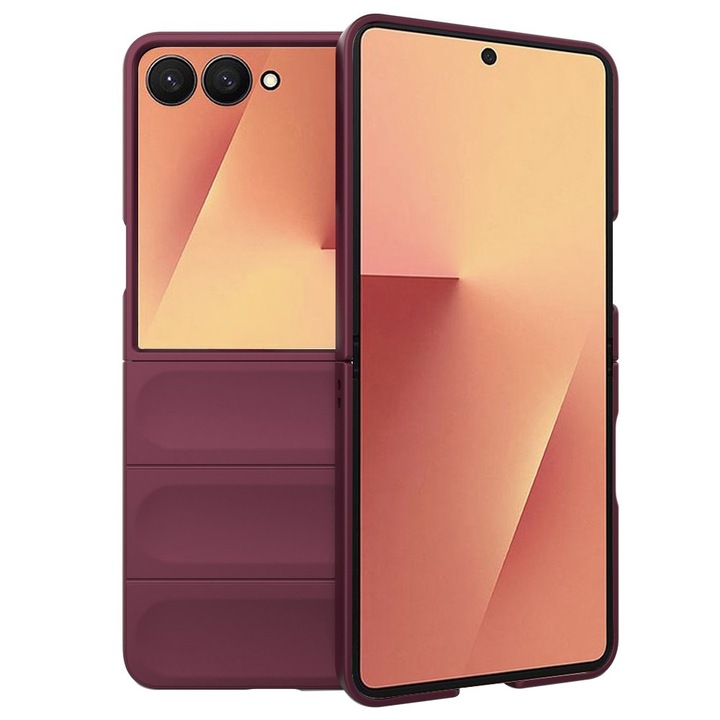 Калъф за защита, съвместим със Samsung Galaxy Z Flip7, Tim, Бордо