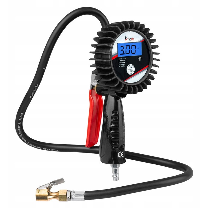 Пистолет-помпа Redats I-470E, 0-170.64 Psi, 900 мм, захранван от 2 батерии AAA