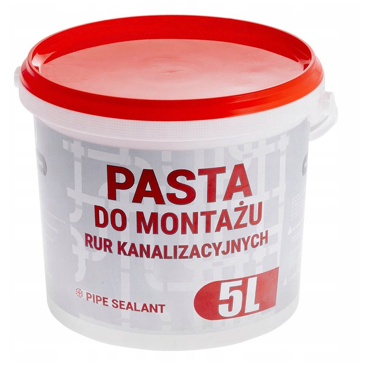 Pasta de alunecare pentru canalizare, Redats, 5kg, rezistenta la temperaturi intre -15 si +50 grade Celsius