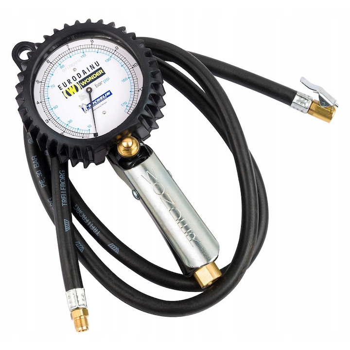 Pistol de pompare roti Michelin, manometru, 1,5m, 0,7-12 Bar, -10/+40°C