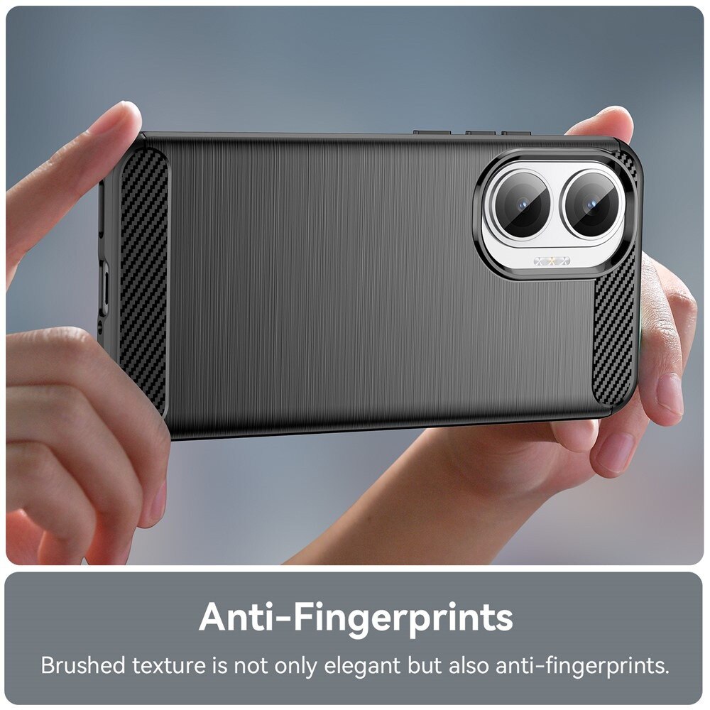 Husa pentru Xiaomi Poco F7 - Techsuit Carbon Silicone - Black