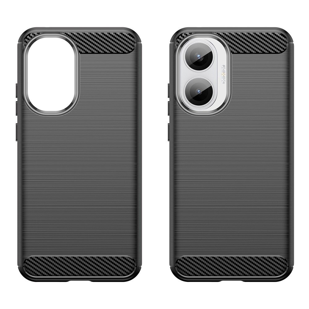 Husa pentru Xiaomi Poco F7 - Techsuit Carbon Silicone - Black
