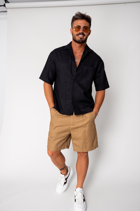 IN rövidnadrág gombbal 17665, Bézs, XL