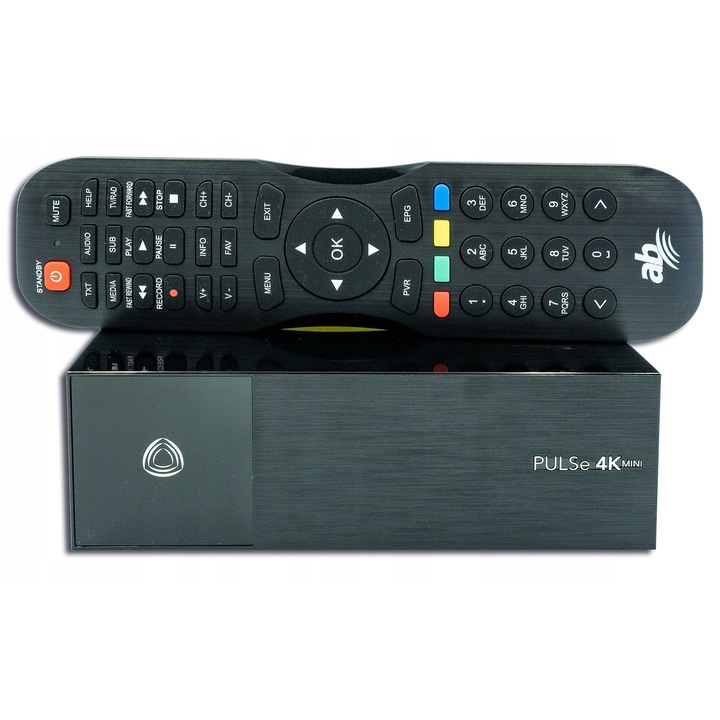Тунер DVB-S2X AB-COM PULSe 4K Mini, Linux Enigma2, 1x CI/CI+, 145x109.6x46 мм