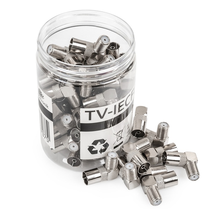 Комплект от 50 адаптера, Spacetronik, сребрист