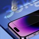 Фолио за iPhone 16 Pro Max с Pro апликатор, Сапфирен протектор за екран, J61, Закалено стъкло, Черен