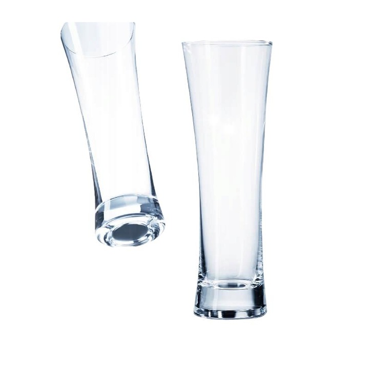 Комплект 2 магнитни чаши за бира Silwy, 330мл, с черни поставки