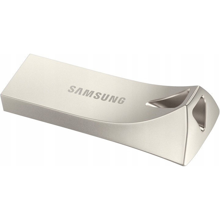 USB памет Samsung BAR Plus 128 GB, USB 3.1, 400 MB/s, сребриста, без капачка