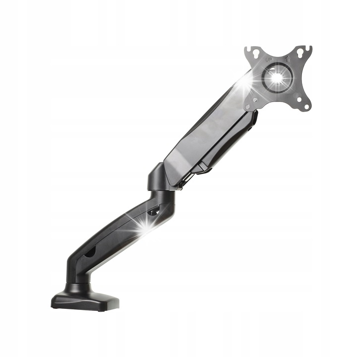 Настолен държач ART UM-115, за LCD/LED монитор 13-27", черен, регулируем, VESA 75x75/100x100