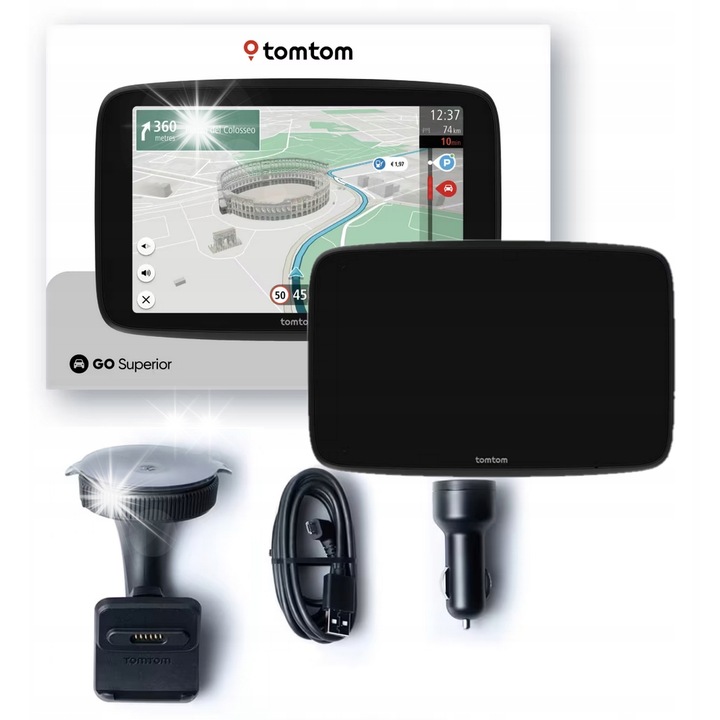 GPS навигация TomTom Superior 7", HD екран, 32GB, пълен комплект