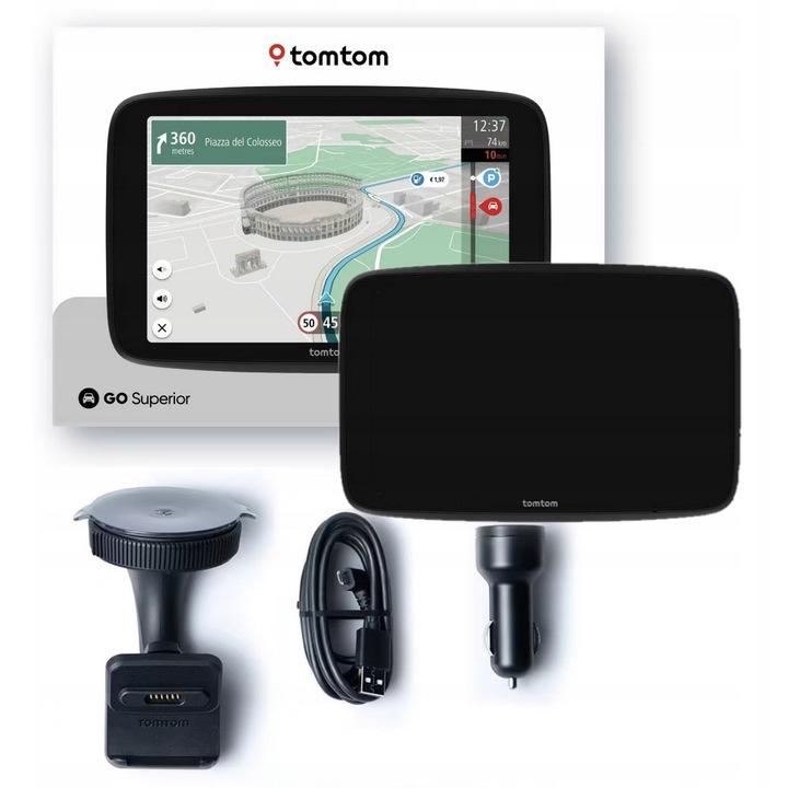GPS навигация TomTom GO Superior 6", HD екран, 32GB, пълен комплект