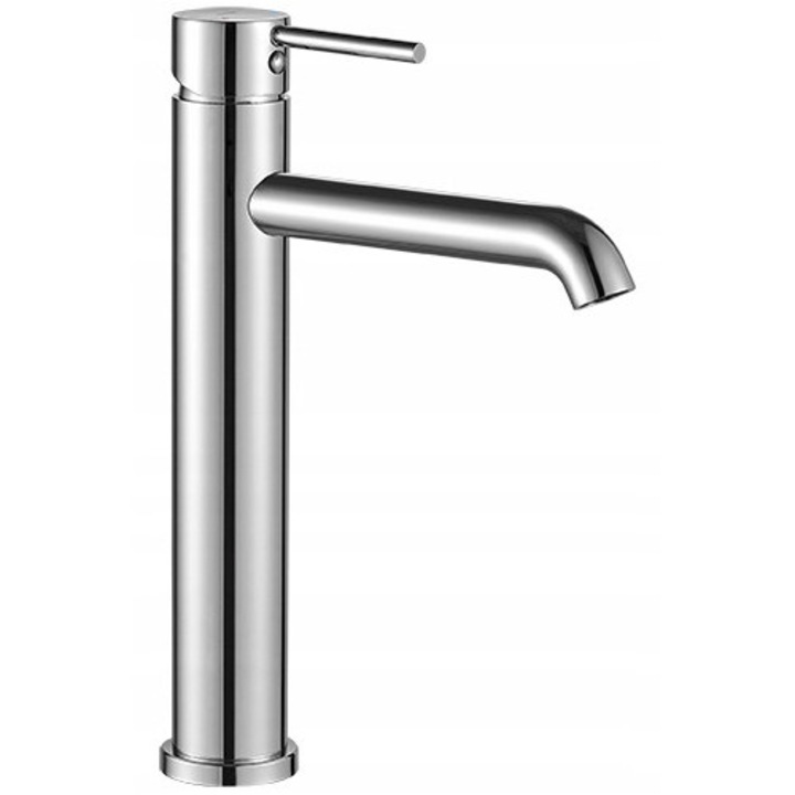 Смесител за баня NOIA, 295 мм, Неръждаема стомана, Монтаж на плот, Хром