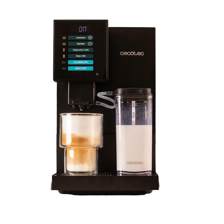 Еспресо машина Cecotec, 1350 W, 19 бара, черна