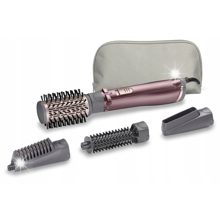 Маша за коса Babyliss AS960E, 1000 W, въртяща се четка 50 мм, йонна технология