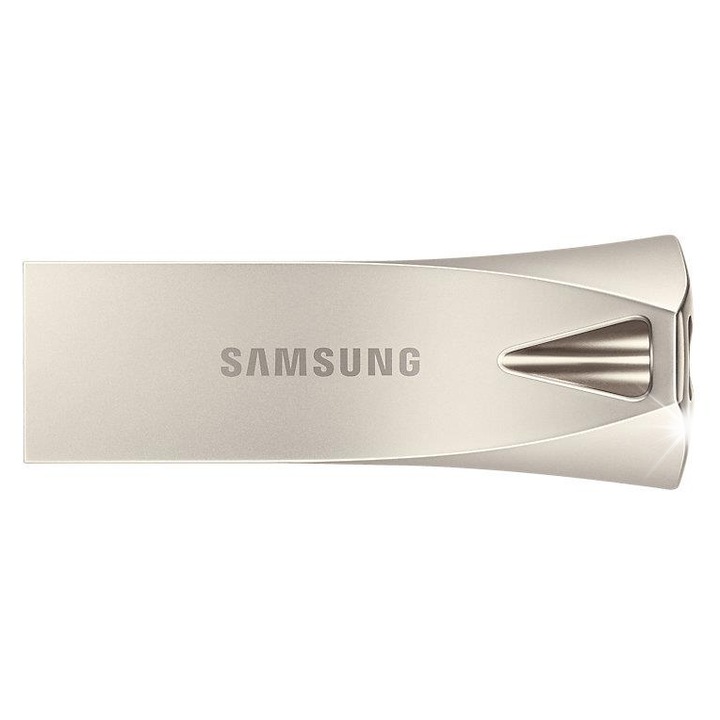 USB флаш памет Samsung Bar Plus, 256 GB, 400 MB/s, сребриста
