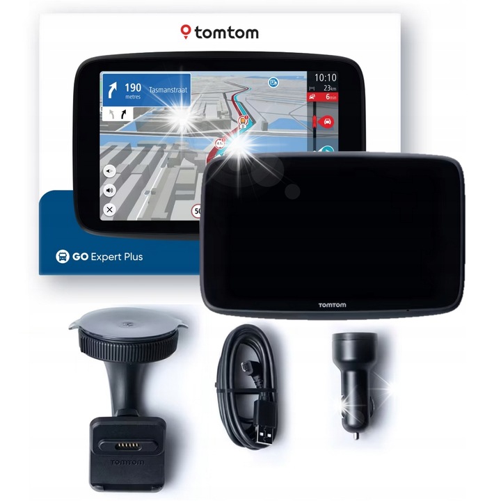 GPS навигация TomTom Expert Plus 6", HD екран, 32GB, Bluetooth, черна