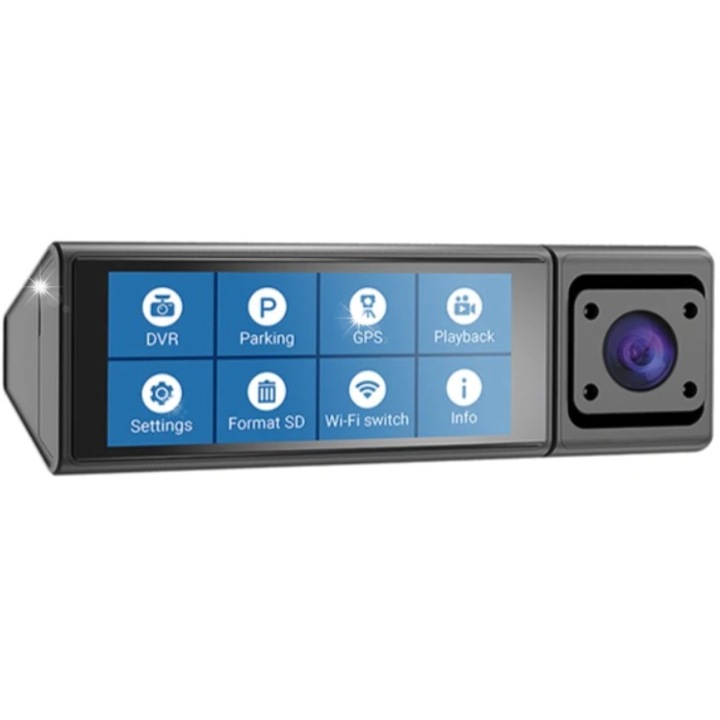 Видеорегистратор 3 в 1 Navitel RC3, 3 Full HD камери, Wi-Fi, GPS, 3.16 инча