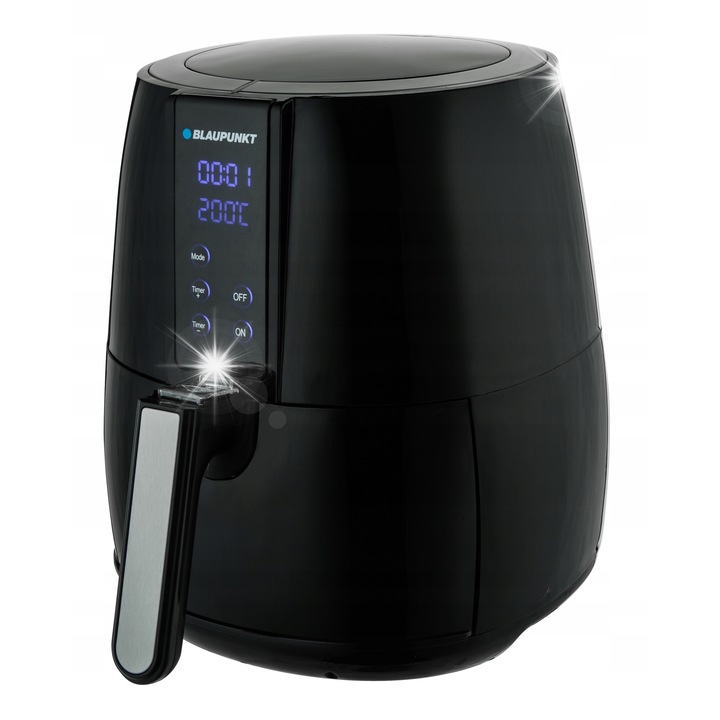 Многофункционален фритюрник Blaupunkt AFD601 1500 W 2.5 l, черен, със сепаратор и висок грил