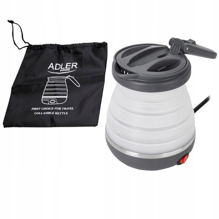 Fierbator electric Adler 2.5L, 2200W, alb, cu baza rotativa