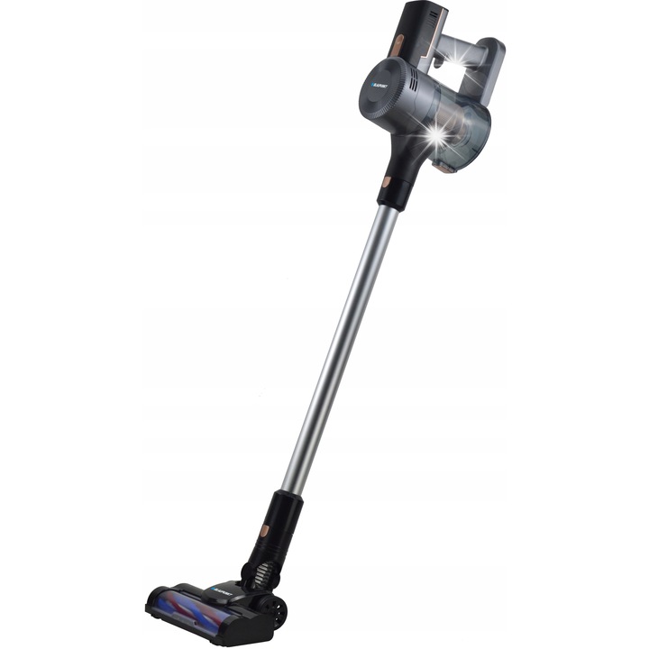 Blaupunkt VCH701 2-в-1 вертикална прахосмукачка, 200W безчетков мотор, HEPA филтрация, 0.5л, черно-синя