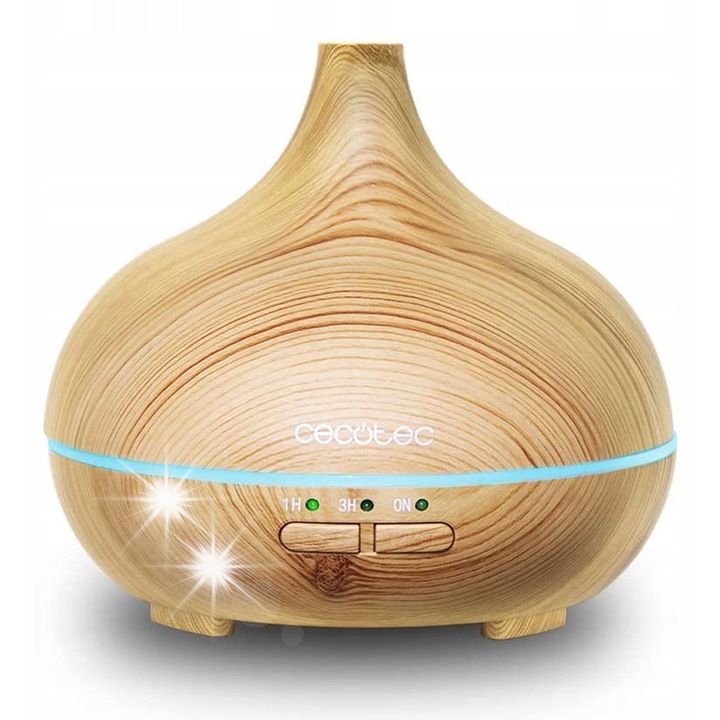 Ултразвуков овлажнител Cecotec Pure Aroma 150 Yang, 7W, 150ml, дърво, 12x13x13cm