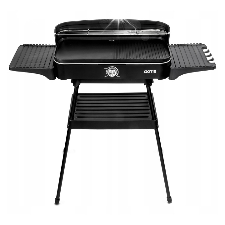 Електрически грил Gotie GGE-2200, 2200W, 50x25cm, 2 в 1