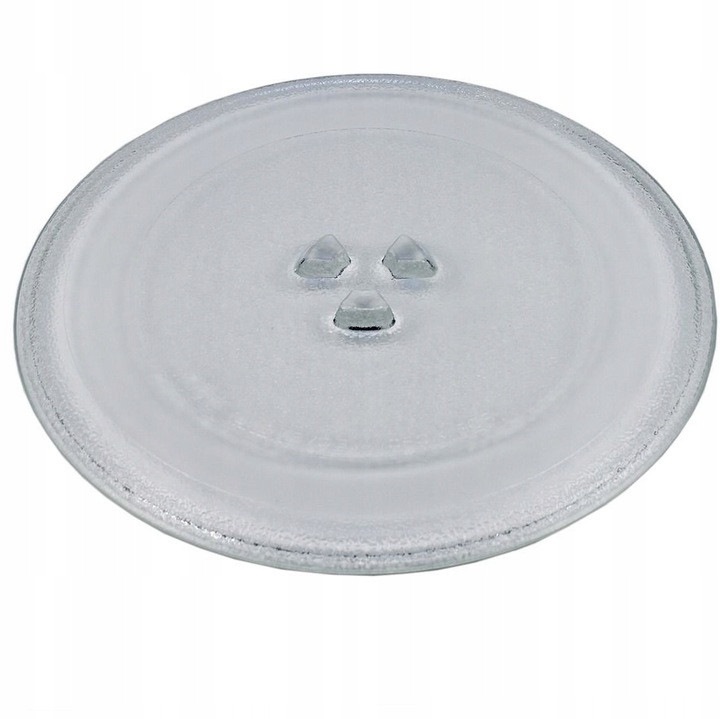 Въртяща се чиния за микровълнова фурна Profi&Home, 27 см, прозрачно стъкло, лесна за почистване