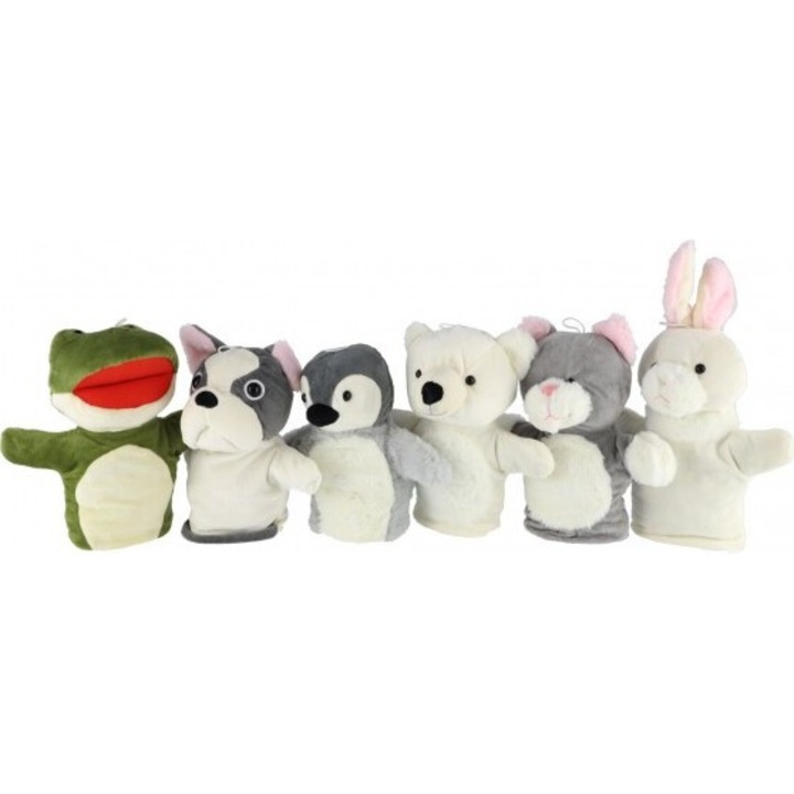 Plüssjáték, Macik, plüss kiskutya, 25-30 cm, 6 típus