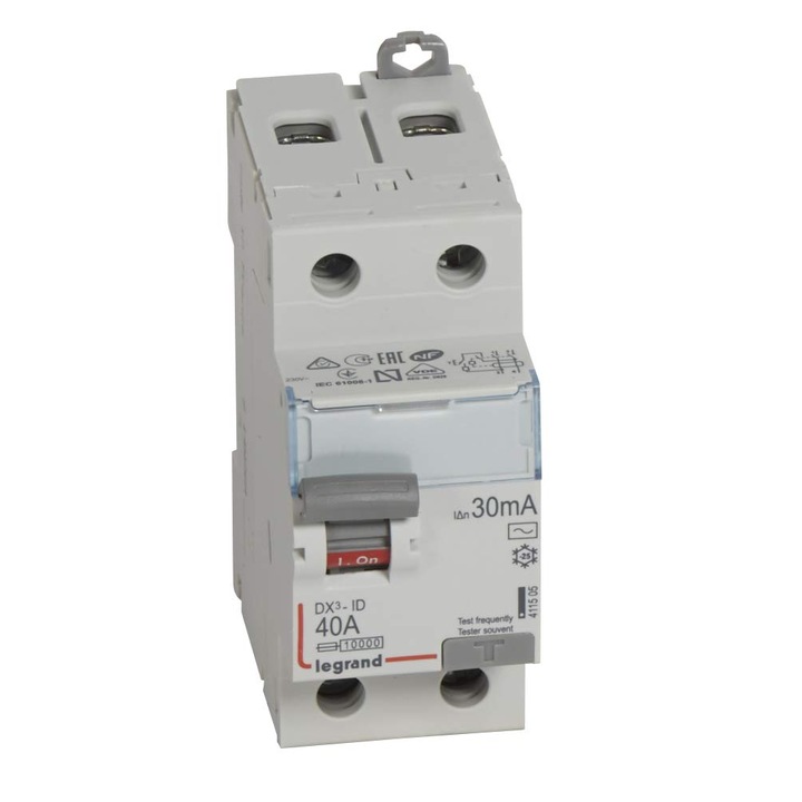 Dispozitiv de protectie Legrand 411505 DX3-ID 2P 230V 40A 30mA, 2 module
