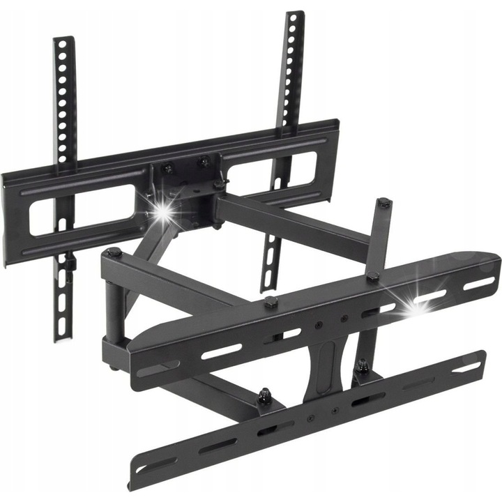 ТВ стойка Maclean, въртяща се, за телевизори 26-55", черна, 30 кг, VESA 100x100-400x400