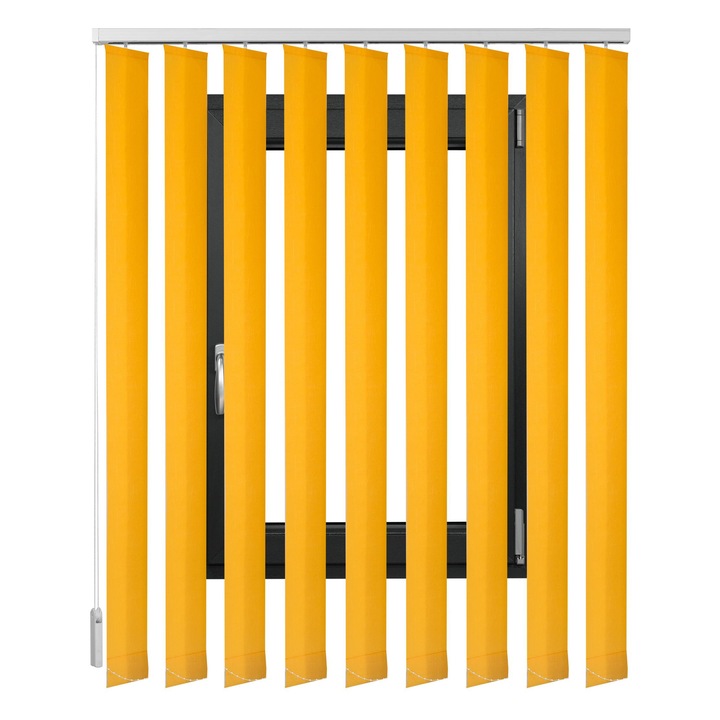 Jaluzele Verticale Textile, Jeny, Galben Inchis, L 160 cm X H 210 cm, MC&A