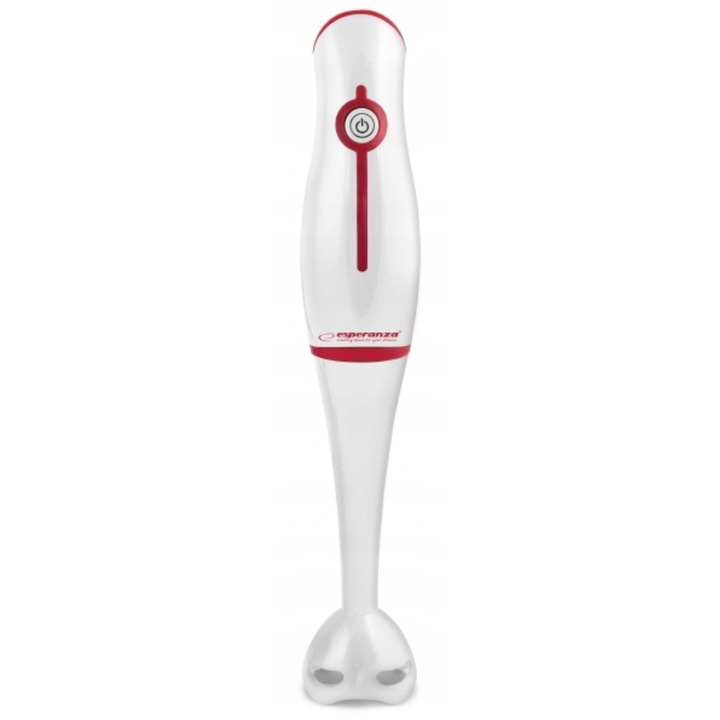 Ръчен блендер Esperanza Frappe 250 W, неръждаема стомана, бял, червен