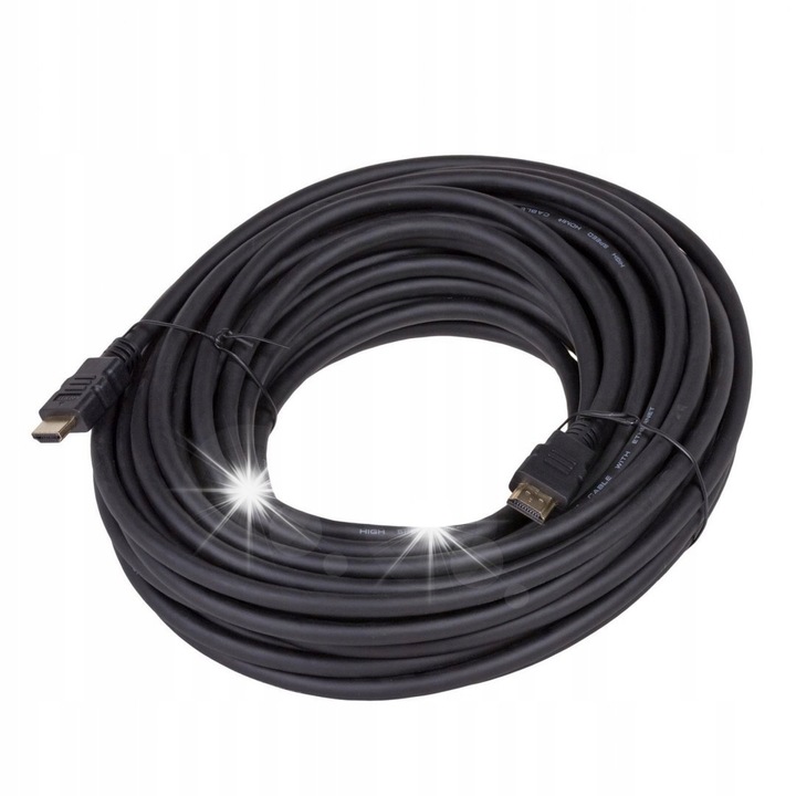 HDMI кабел Akyga 20m, високоскоростен с Ethernet, черен